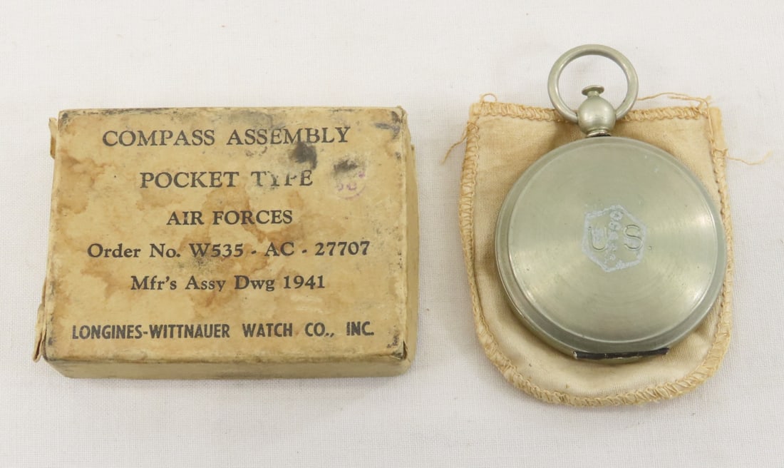 WWII Air Forces Longines Compass Assembly in box (1 of 13)