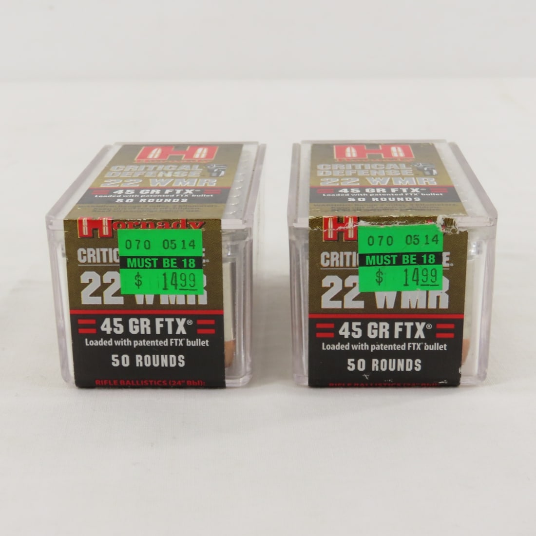 100 Rounds Hornady Critical Defense 22 WMR Ammo - 4