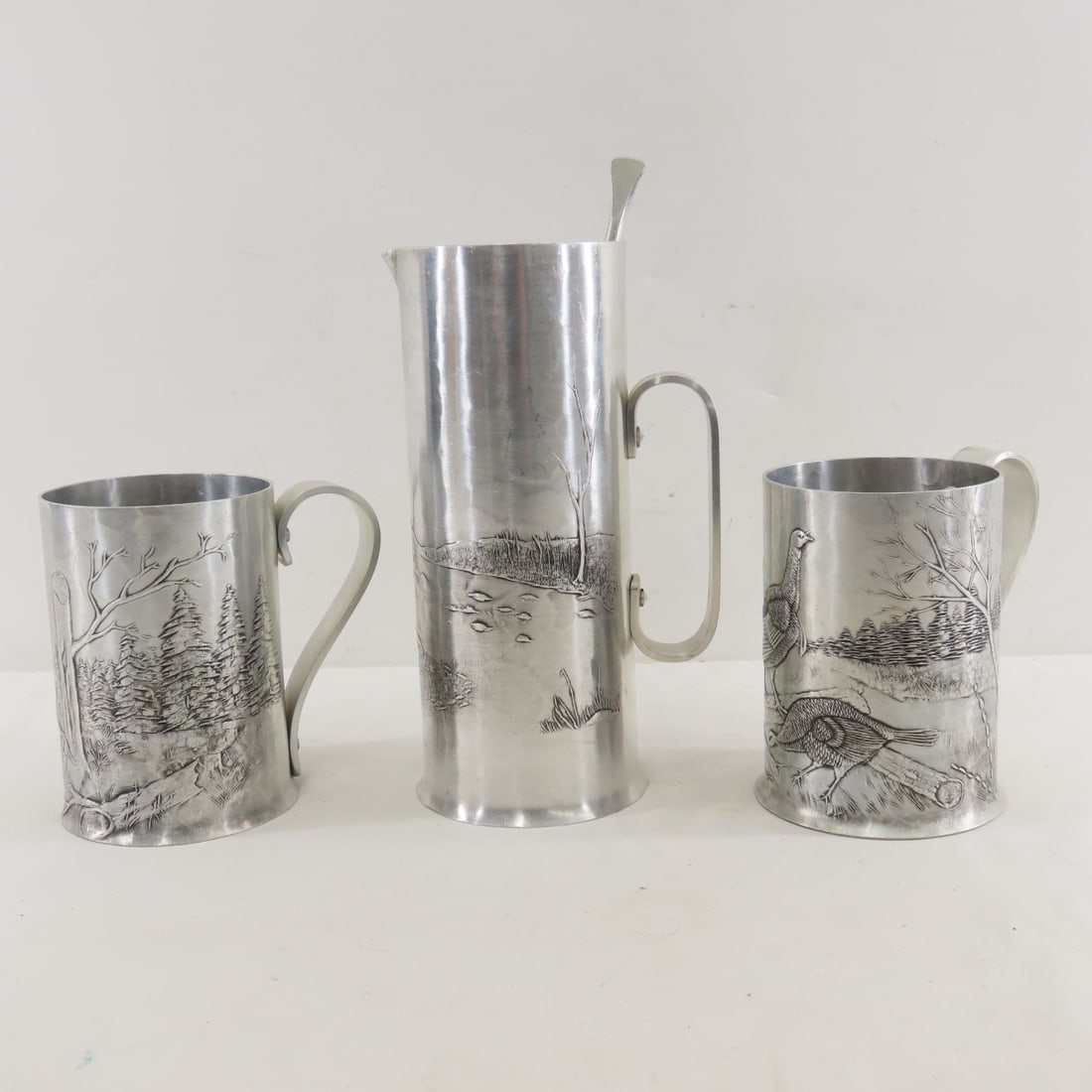 Pewter Pitcher & Mugs, Serving Trays. and more - 9