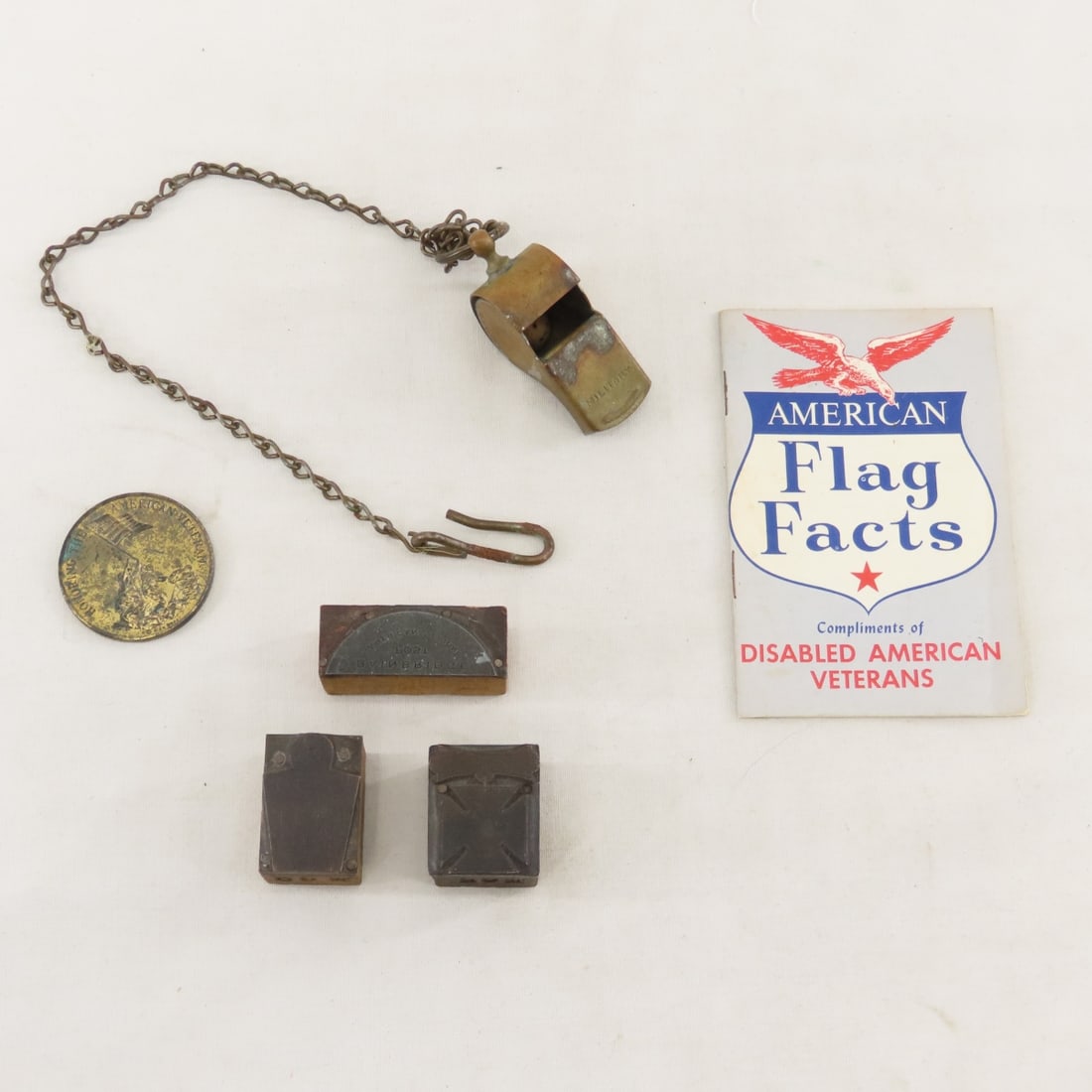 WWI & WW2 Military Photo Postcards, Whistle & More - 15