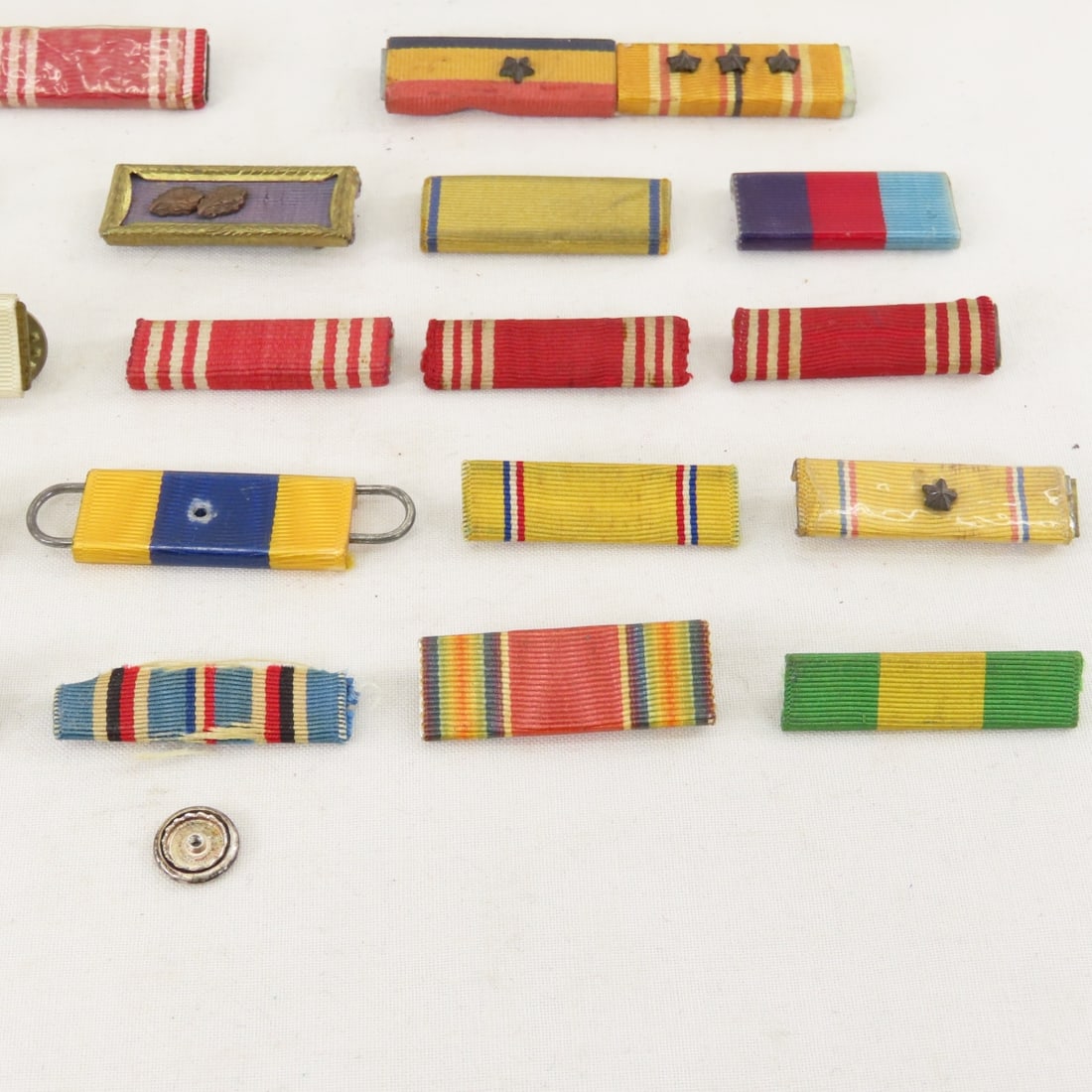 US Military WWII Ribbon Bars, Stars & Leaves - 5