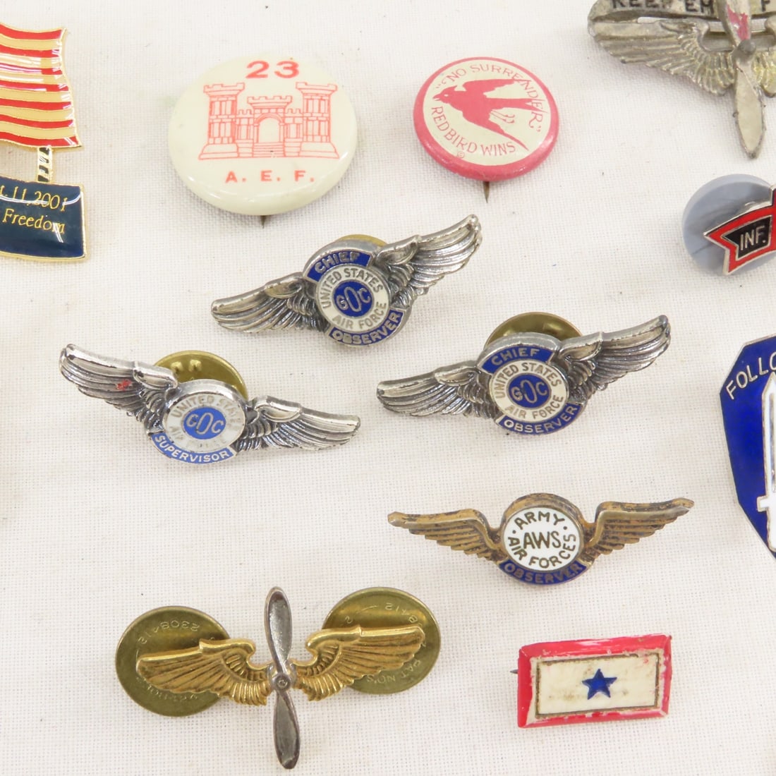US Military Insignia, Observer & Sweetheart Pins - 8