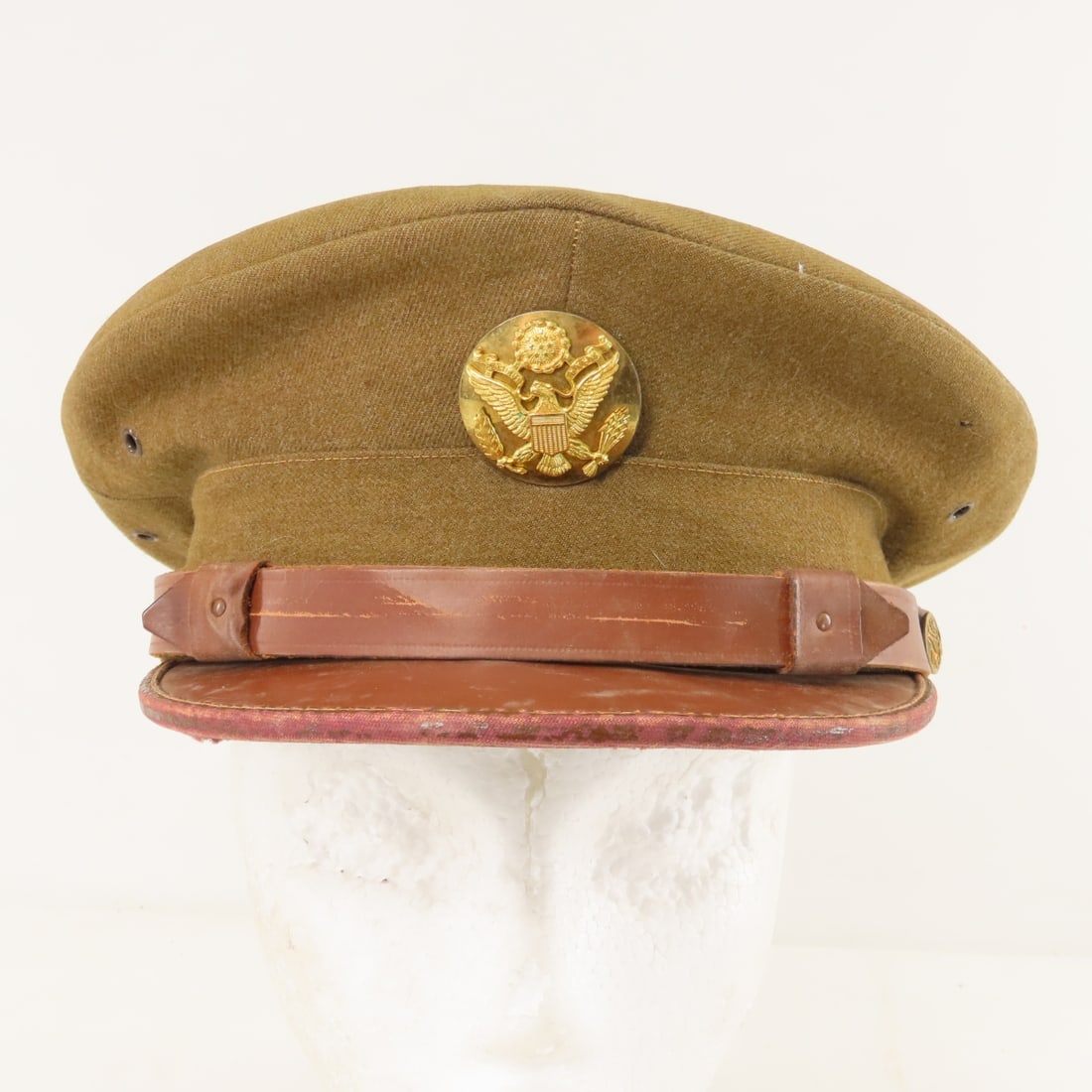 WWII Era US Army Visor Cap - 2