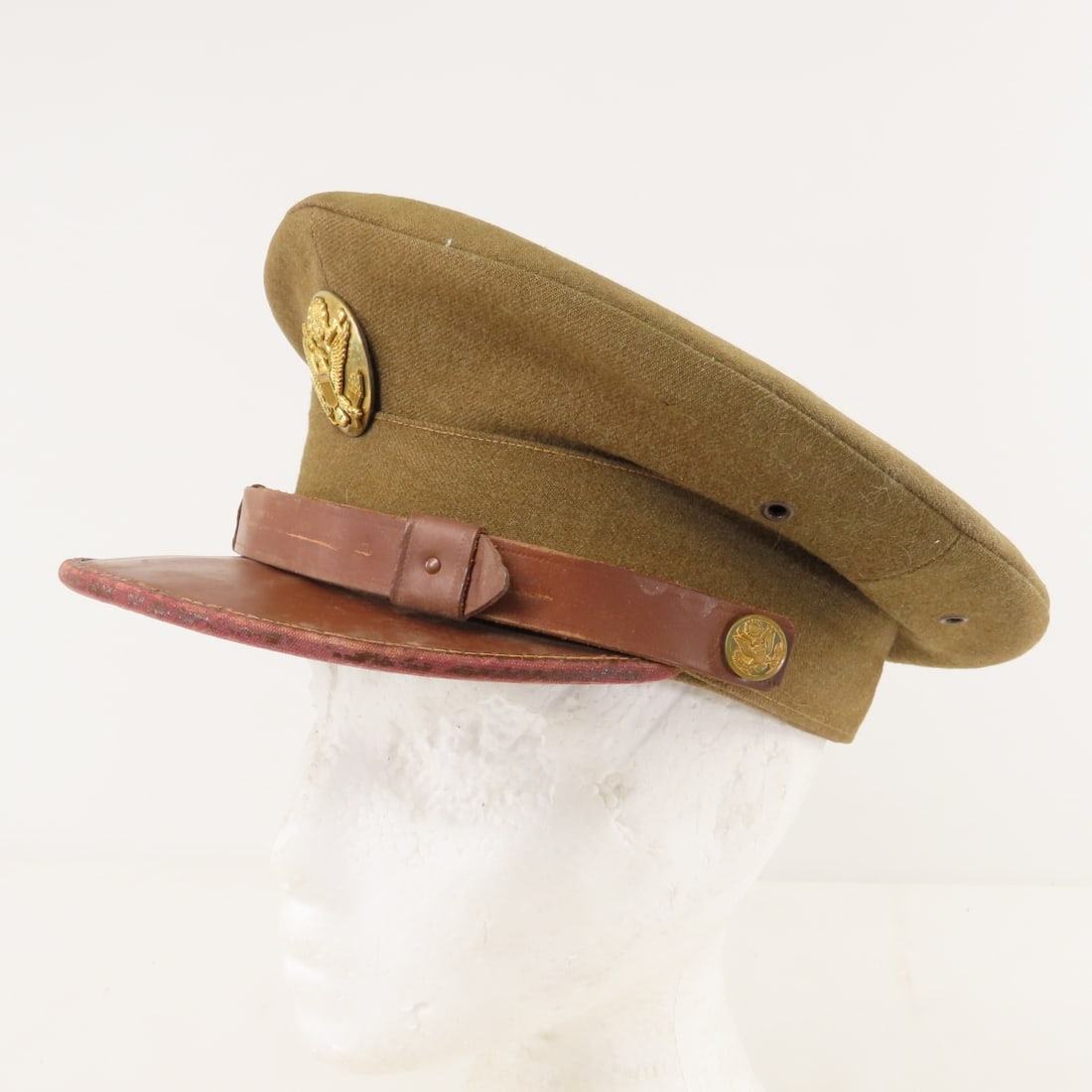 WWII Era US Army Visor Cap - 3