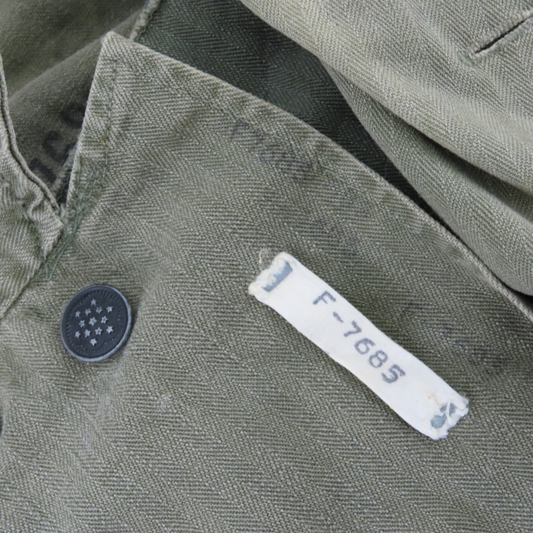 US Army HBT Cap & 2 Jackets w/13 Star Buttons - 10