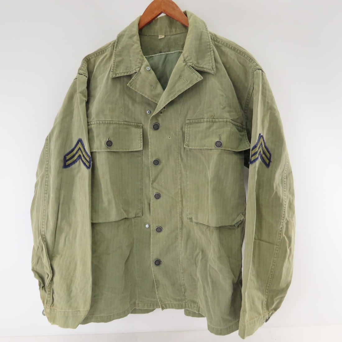 US Army HBT Cap & 2 Jackets w/13 Star Buttons - 8