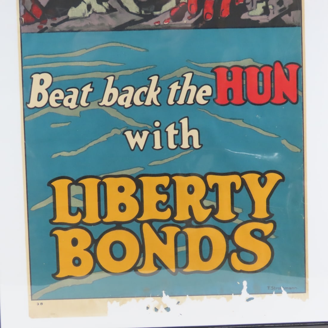 WWI Poster-“Beat back the HUN with LIBERTY BONDS” - 3