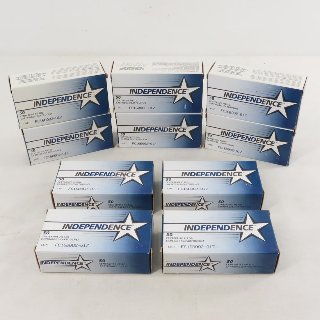 500 Rounds CCI Independence 9mm Luger Ammunition: 500 Rounds CCI Independence 9mm Luger Ammunition - 10 boxes of 50 Rounds. Lot Size 6x6x6" 14 LB All information and photos are intended to be as accurate as possible, but errors are possible. No item