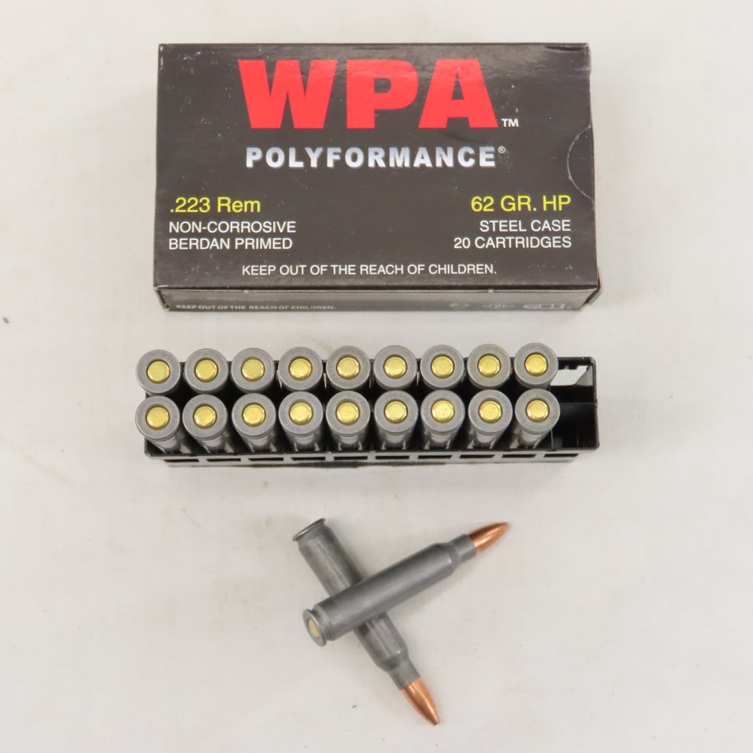 300 Rounds Wolf WPA Polyformance 223 Rem Ammo - 3
