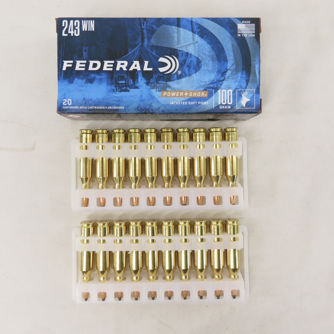 30 Rounds Federal 243 Win Ammunition 100 grain - 2