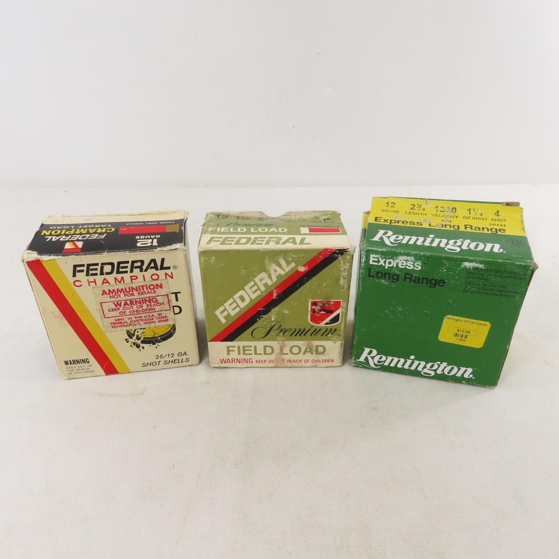 200+ Rounds12GA Shotgun Ammunition, Federal, Rem - 19