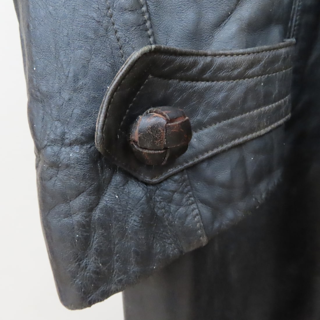 German WWII Era Marke Bergfreund Leather Coat - 11
