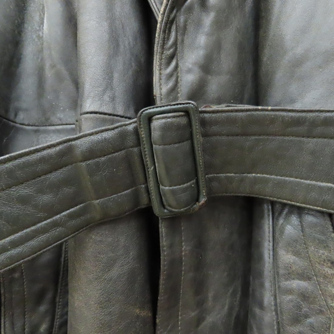 German WWII Era Marke Bergfreund Leather Coat - 12
