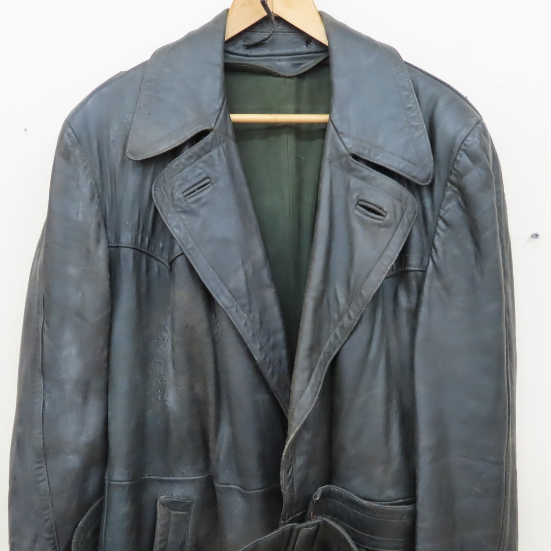 German WWII Era Marke Bergfreund Leather Coat - 2