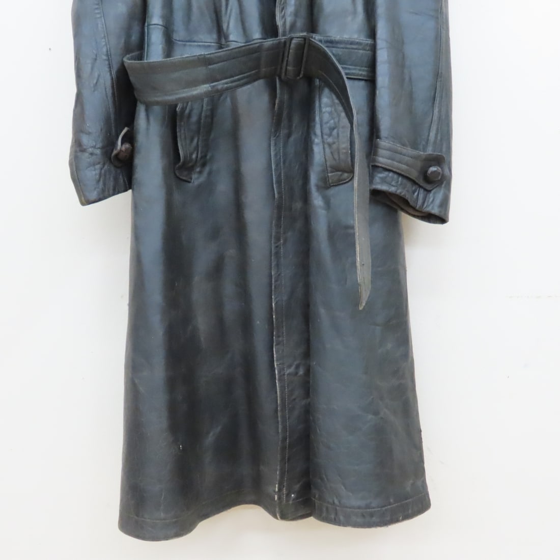German WWII Era Marke Bergfreund Leather Coat - 3
