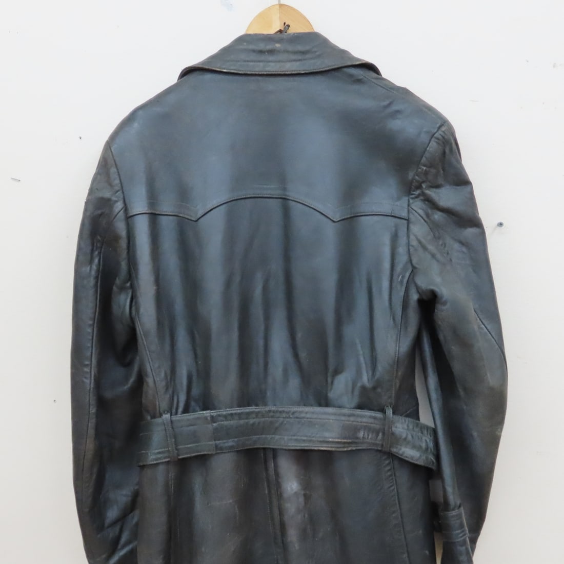German WWII Era Marke Bergfreund Leather Coat - 5