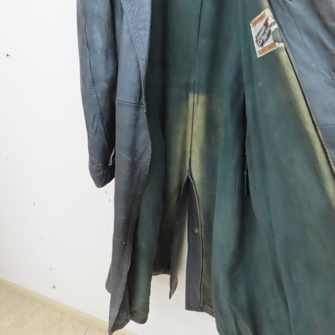 German WWII Era Marke Bergfreund Leather Coat - 7