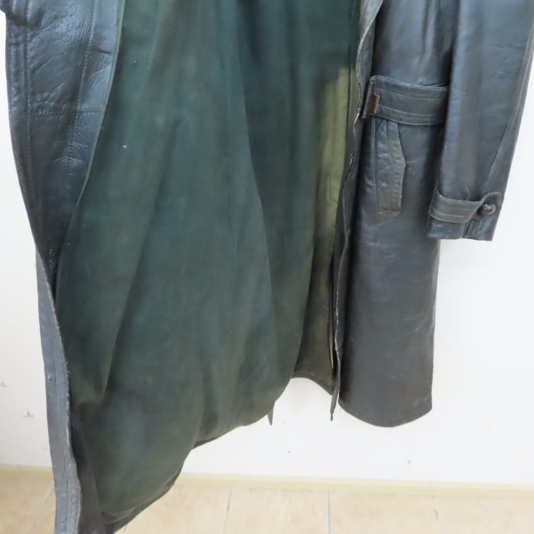 German WWII Era Marke Bergfreund Leather Coat - 8