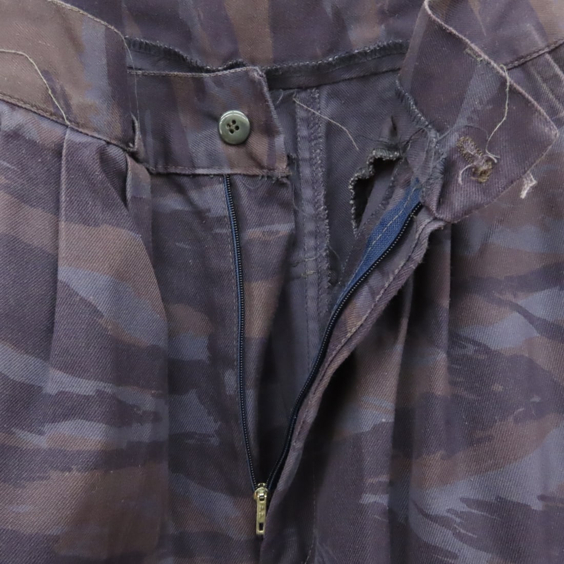 Vintage Serbian Purple Tiger Stripe Jacket, Shirt - 12