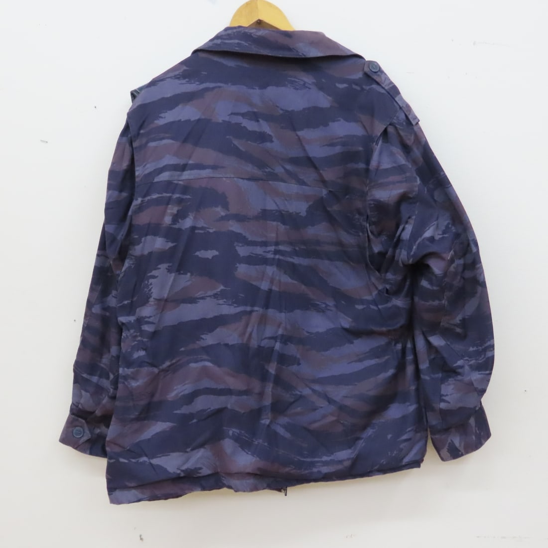 Vintage Serbian Purple Tiger Stripe Jacket, Shirt - 3