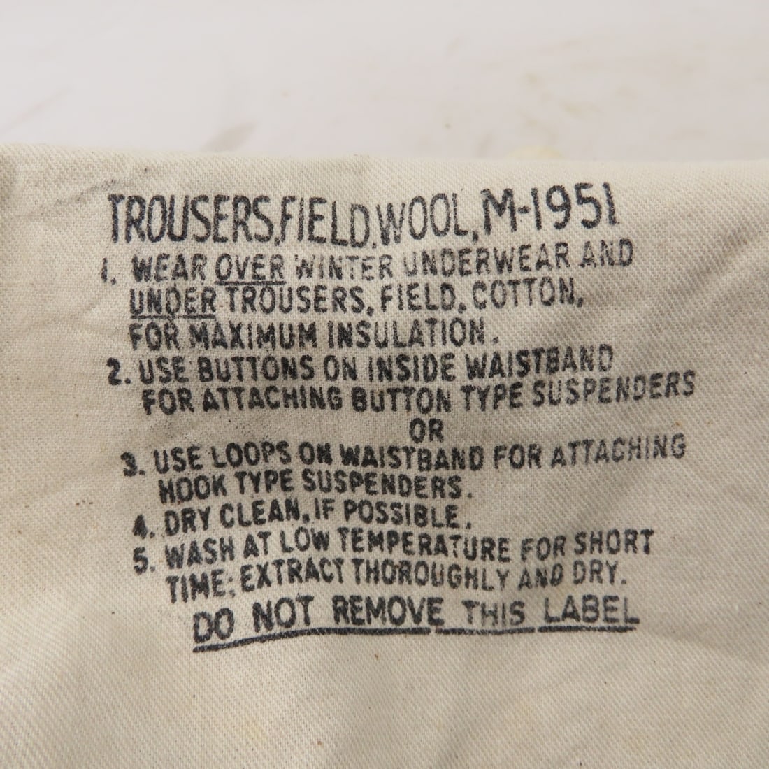 WWII Era M1937 Field Trousers & 1950s M1951 - 19