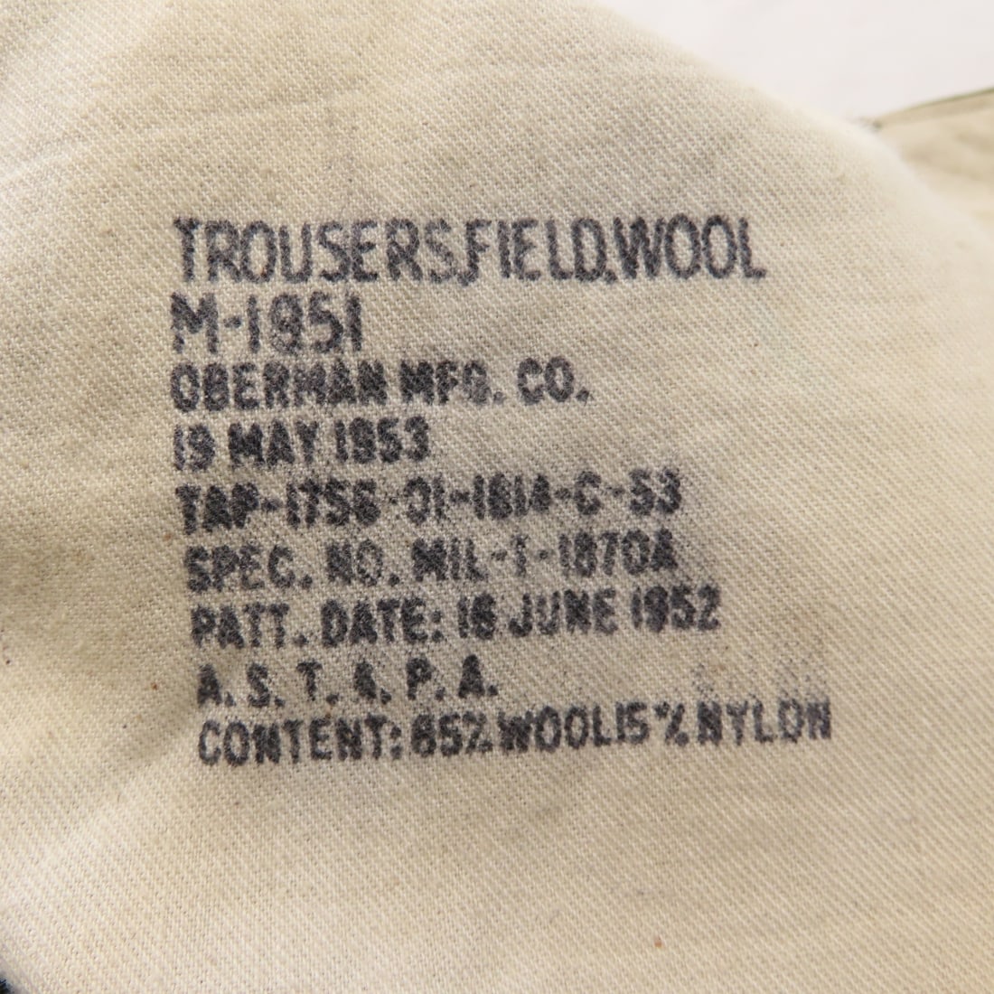 WWII Era M1937 Field Trousers & 1950s M1951 - 20