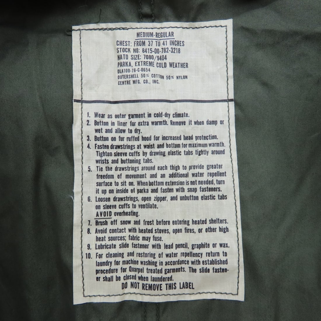 Cold War era “swallow-tail” parka shell - 4