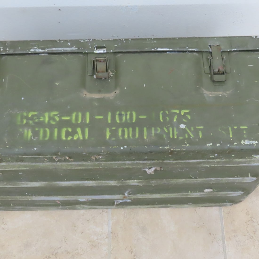 Vintage US Military Aluminum Medical Supply Chest - 8