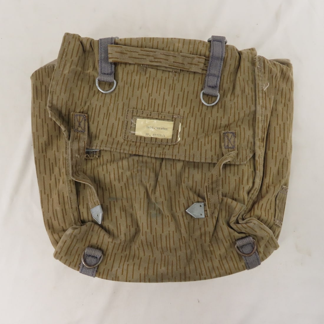 Vintage E German NVA Gas Mask, Rucksack & More - 15