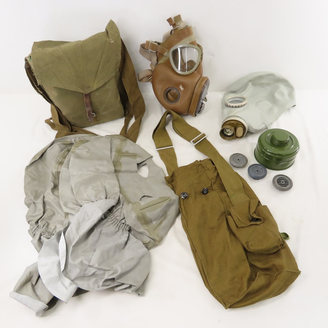 Vintage Soviet GP5 & Czech M10 Gas Masks (1 of 15)