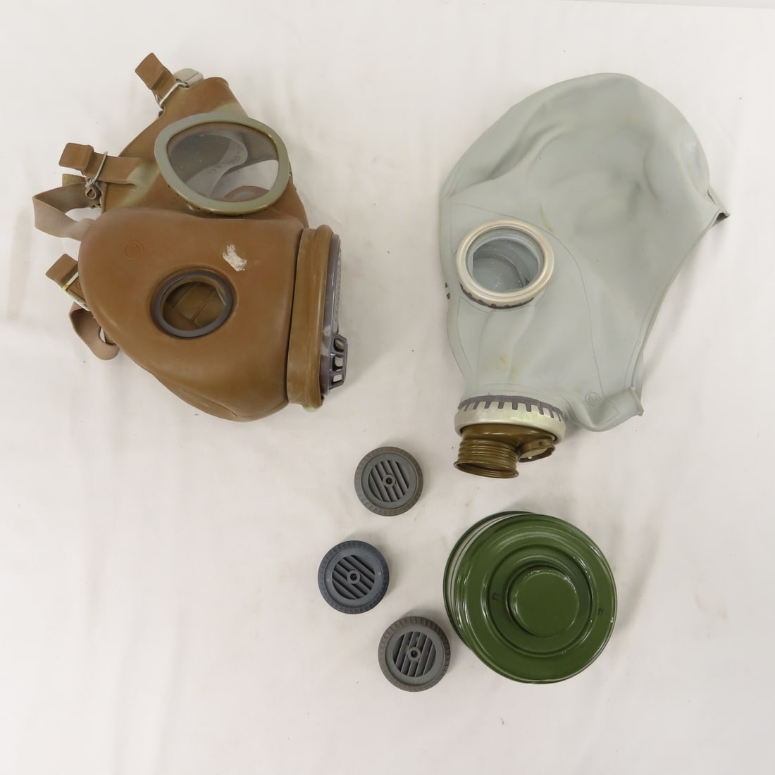 Vintage Soviet GP5 & Czech M10 Gas Masks - 2