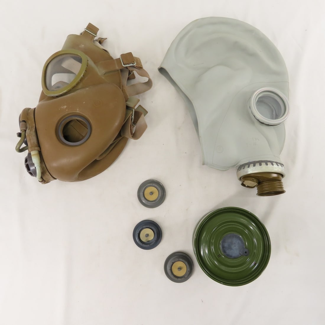 Vintage Soviet GP5 & Czech M10 Gas Masks - 3