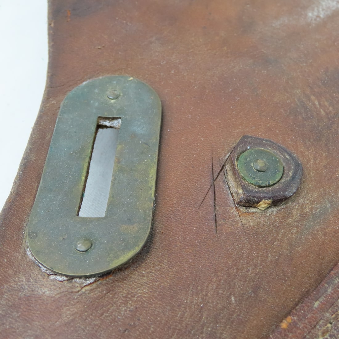 Antique WWI US Cavalry Leather Saddle Bags - 10