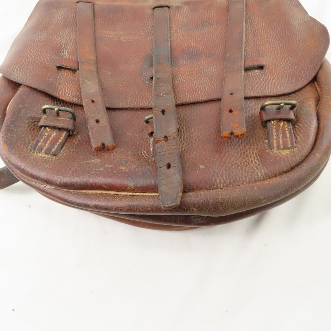 Antique WWI US Cavalry Leather Saddle Bags - 11
