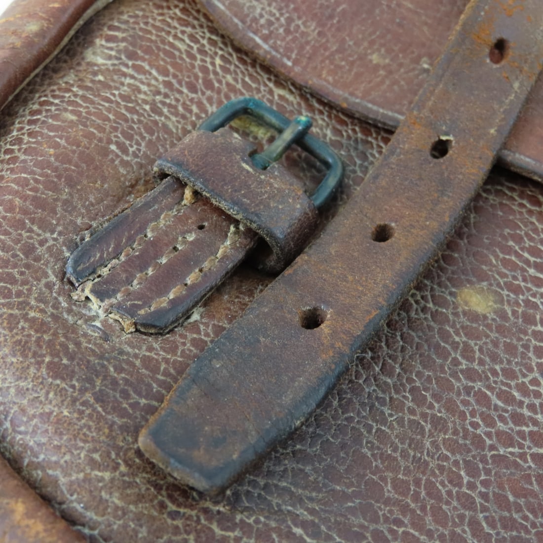 Antique WWI US Cavalry Leather Saddle Bags - 9