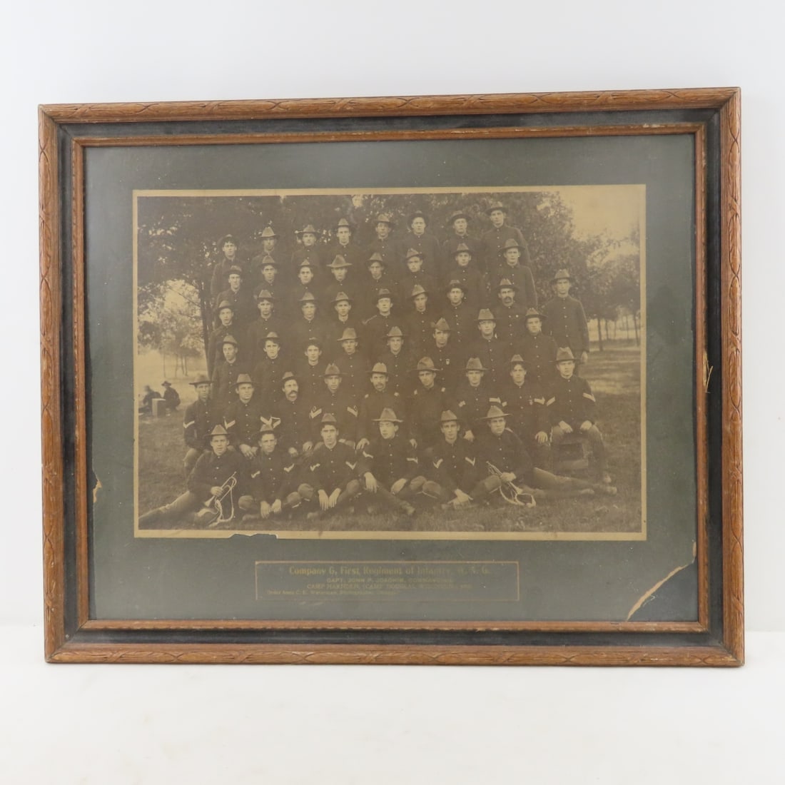 1900 Photograph Camp Harnden WIS Co G 1st Regiment (1 of 6)