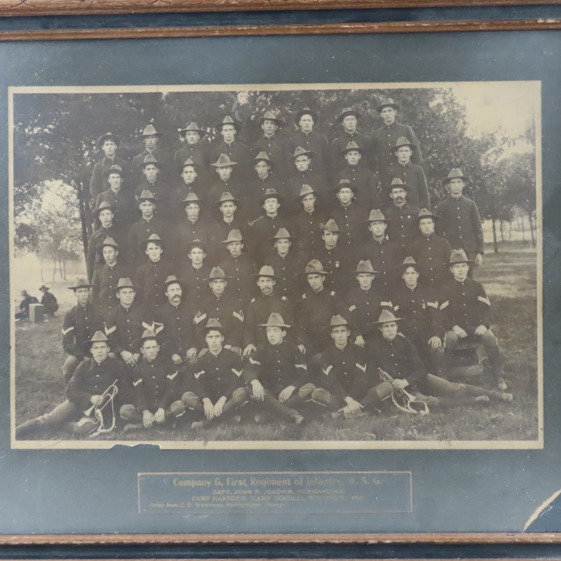 1900 Photograph Camp Harnden WIS Co G 1st Regiment - 2