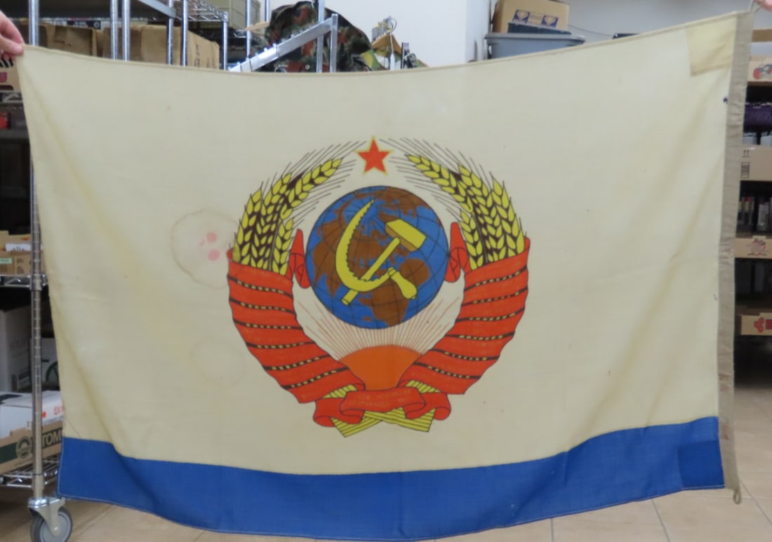 Vintage Soviet Navy Commander-In-Chief Flag - 2