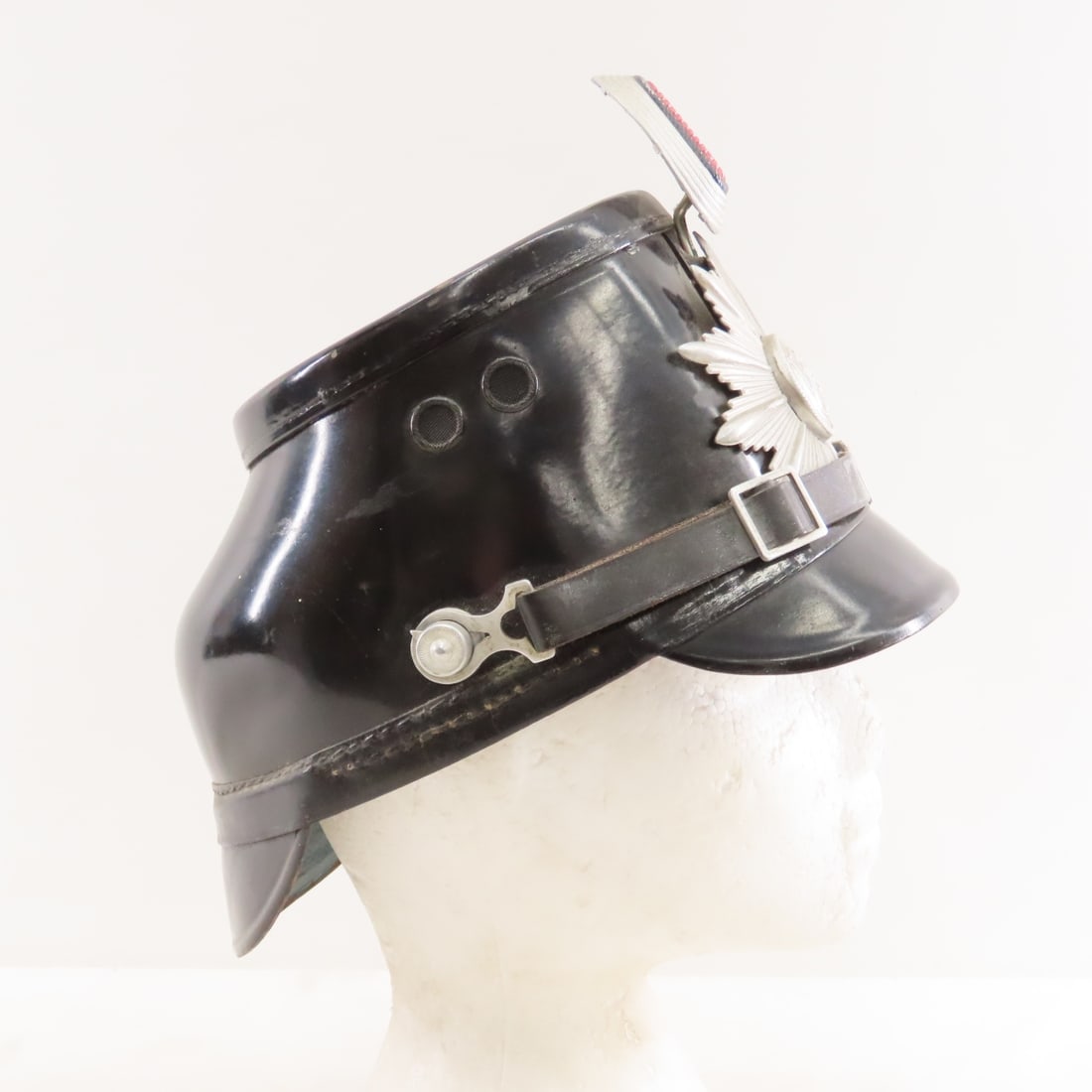 Post WWII German Westfalen Police Tschako Helmet - 8