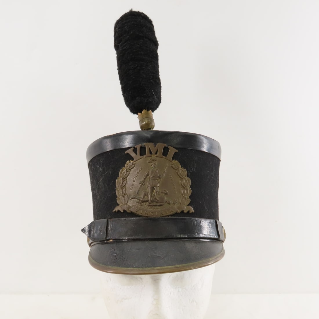 Virginia Military VMI Cadet Shako Hat with Plume - 2