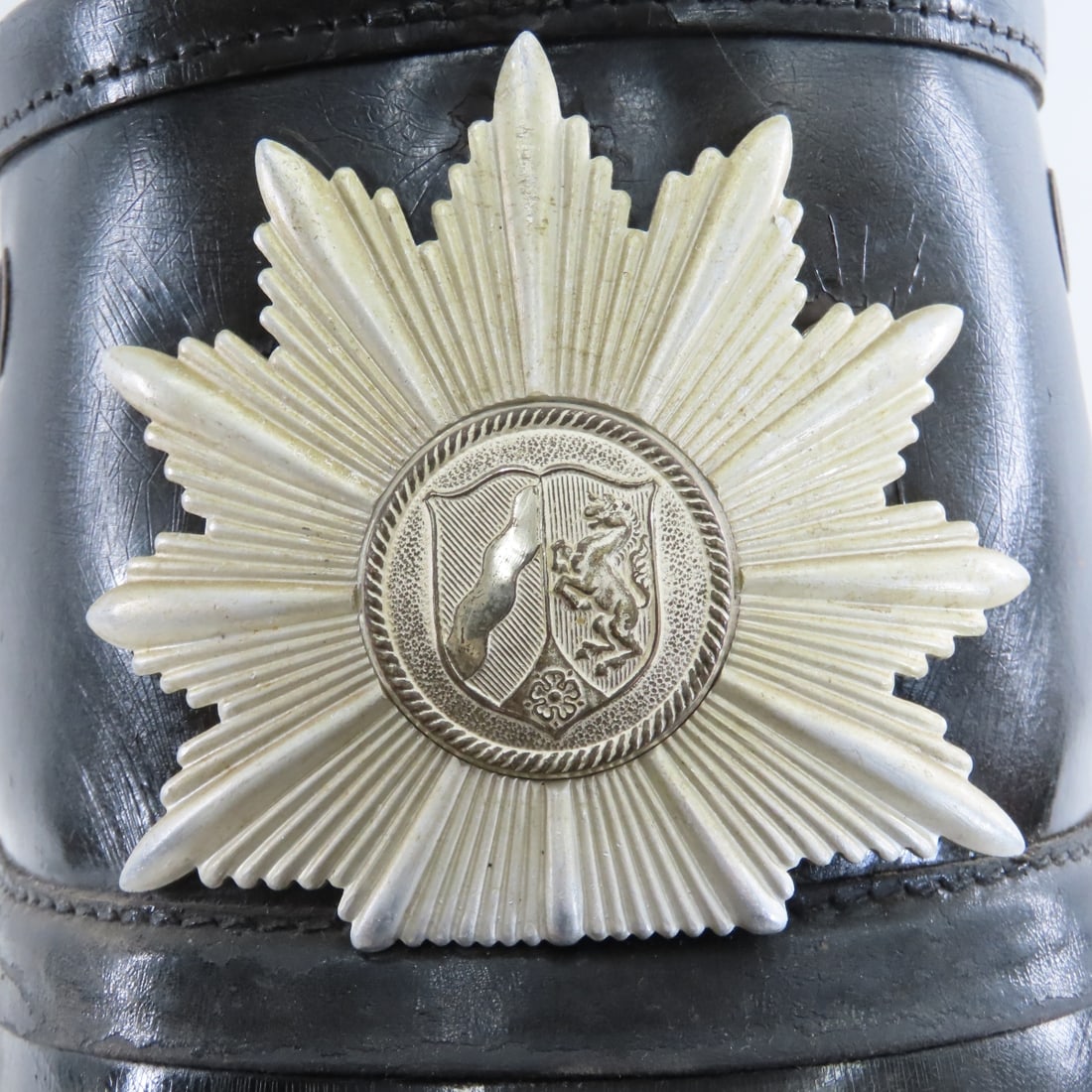 Post WWII German Police Tschako Helmet - 10