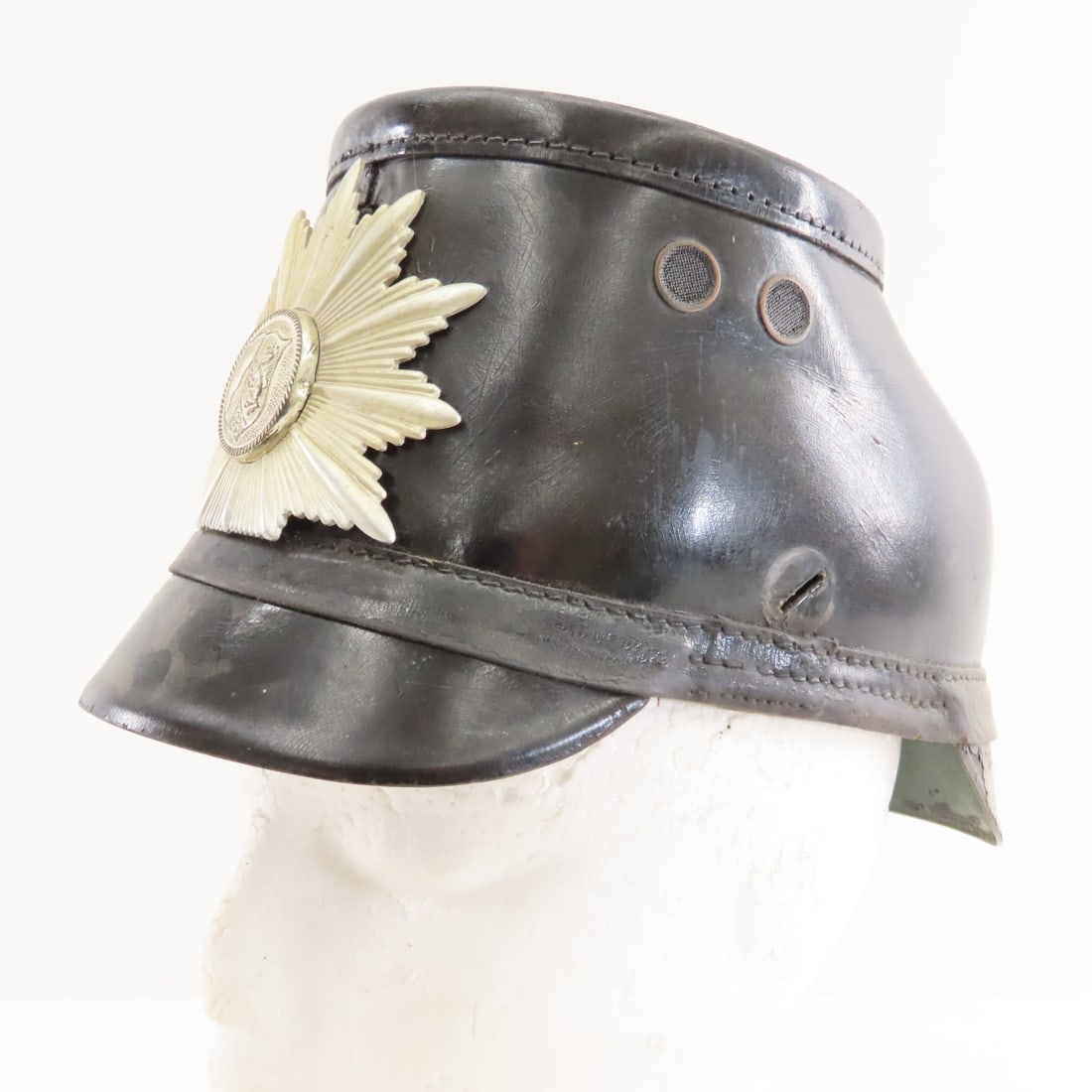 Post WWII German Police Tschako Helmet - 3
