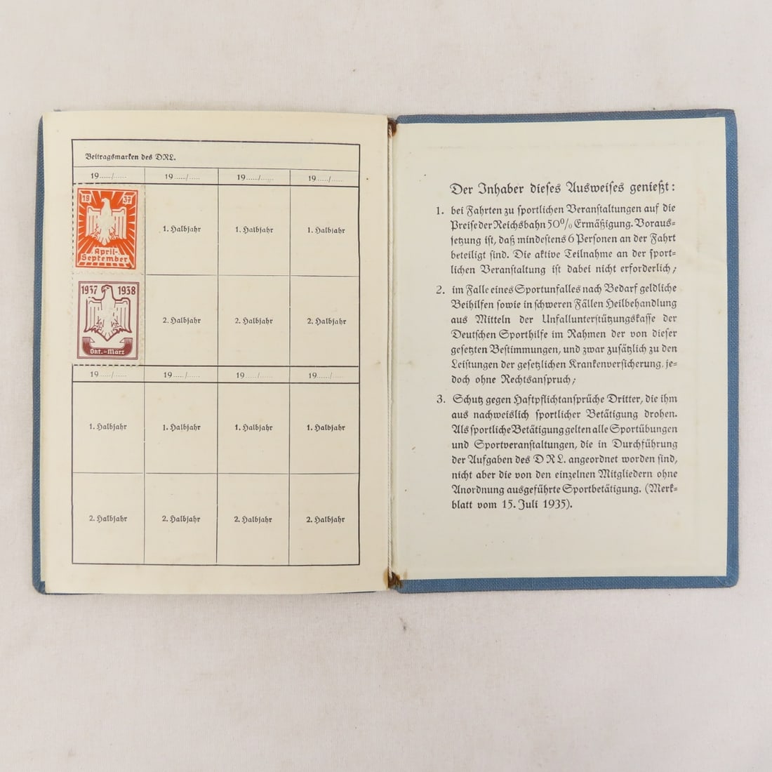 WWII German Striebinger Family Passes, Workbooks - 14