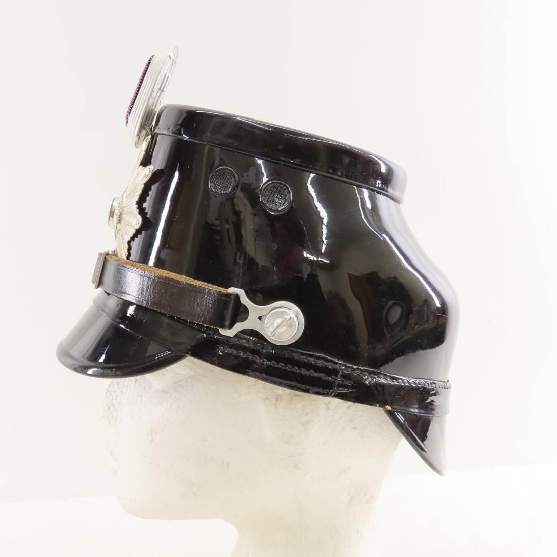 Post WWII German West Berlin Police Tschako Helmet - 5