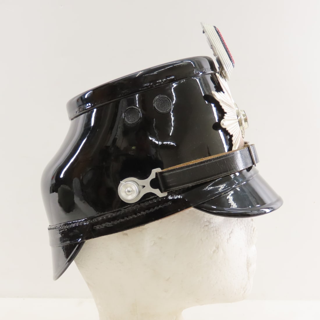 Post WWII German West Berlin Police Tschako Helmet - 9