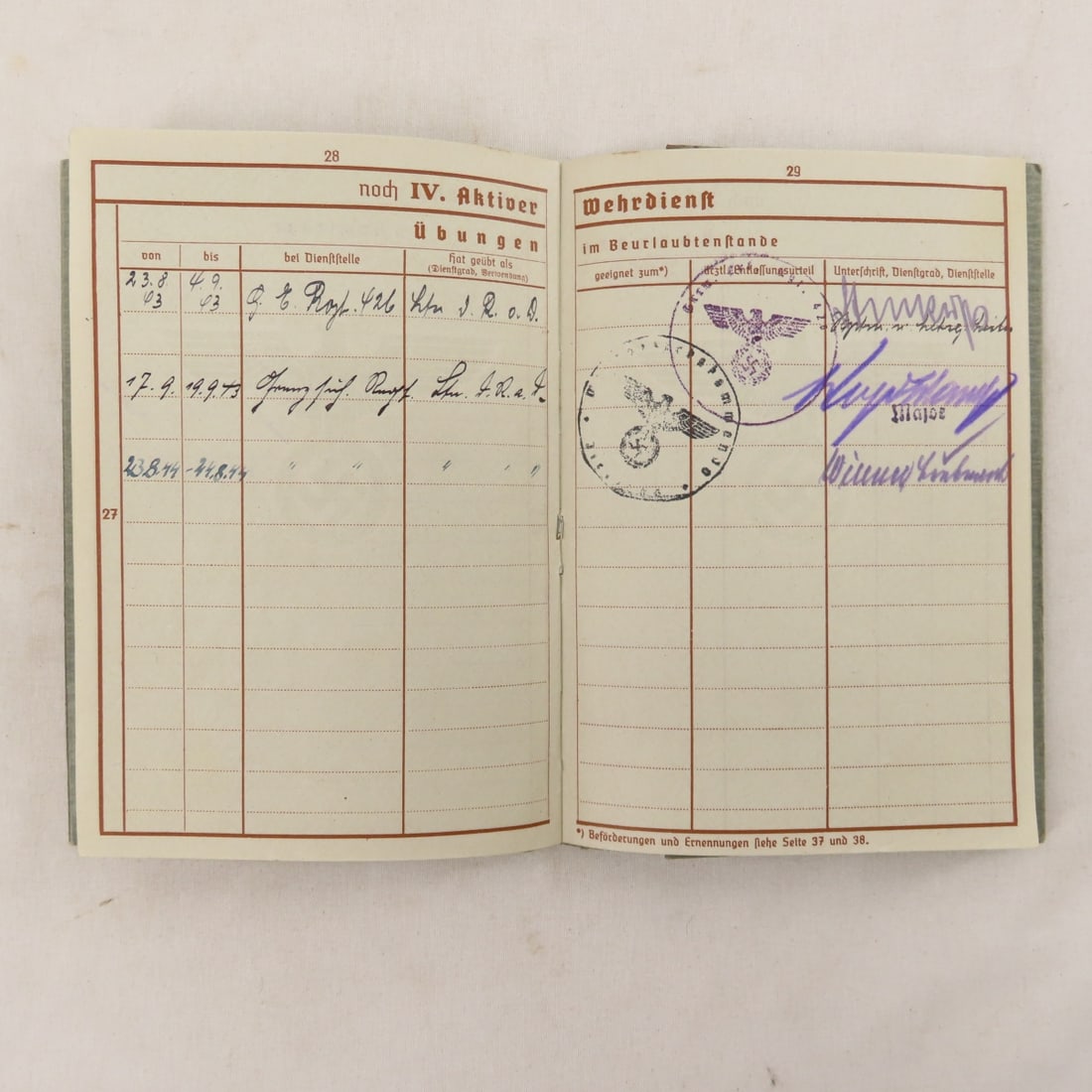 WWII German Wehrpass Documents, Dietrich Winner - 6