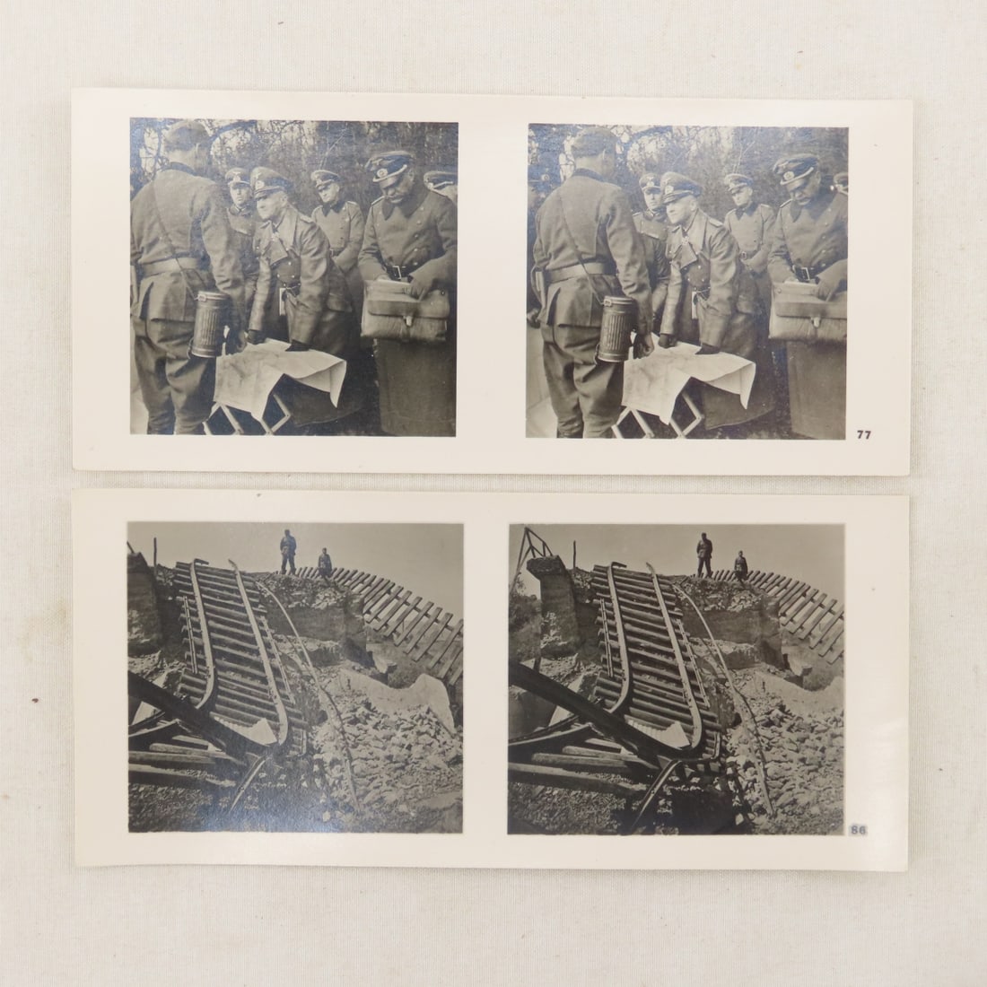German WWII Stereo View Book, Der Kampf im Westen - 10