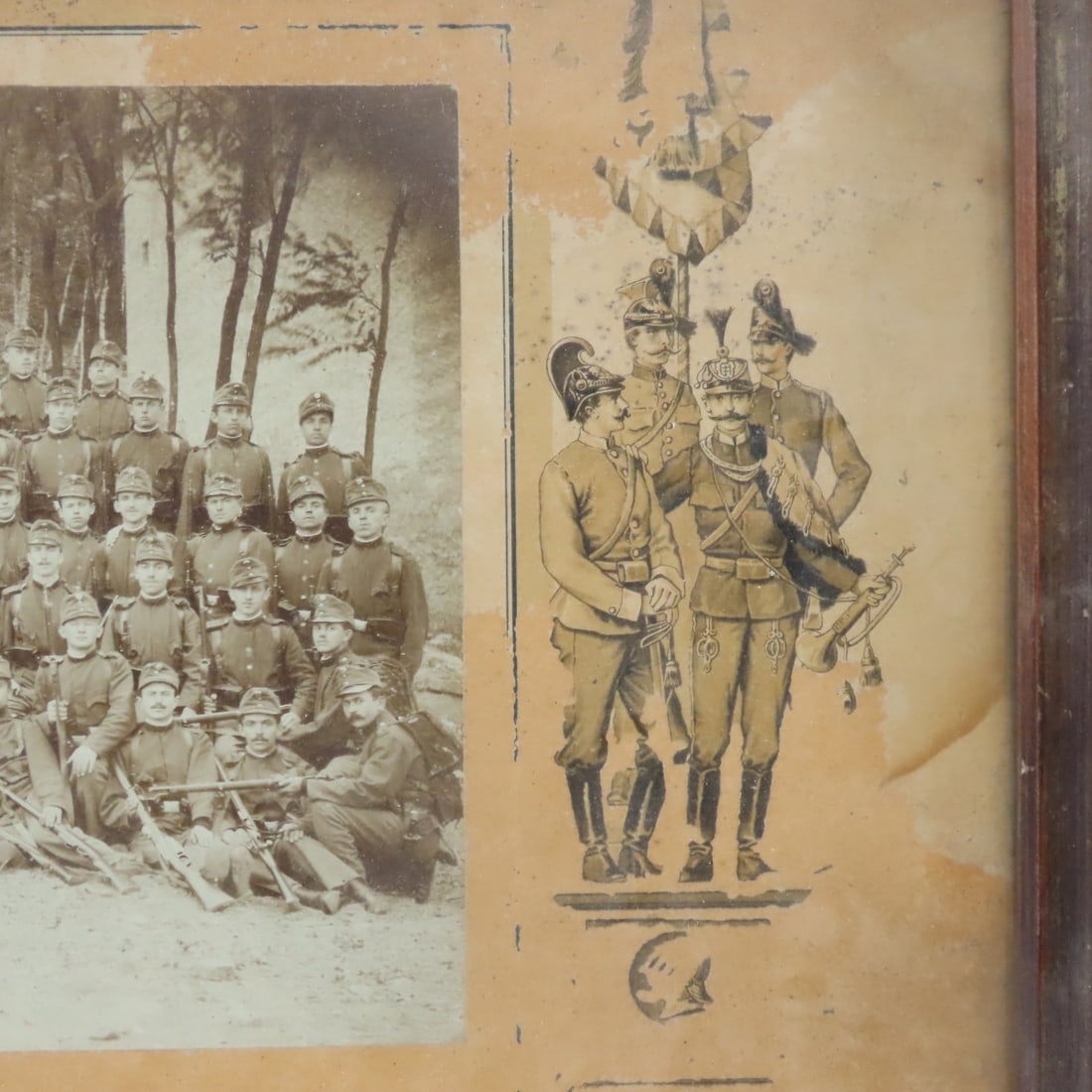 WWI Era Austro-Hungarian Army Infantry Group Photo - 4