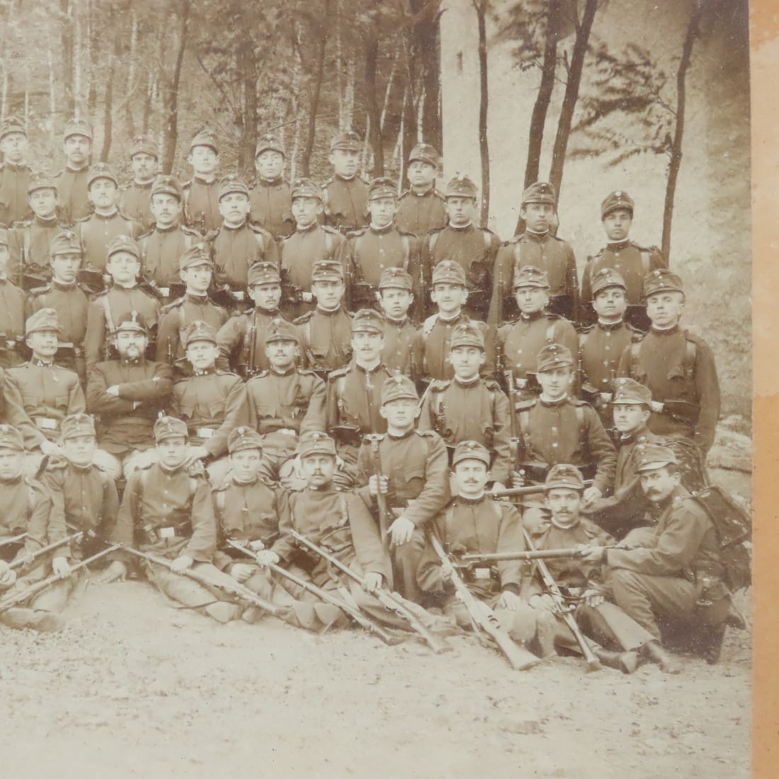 WWI Era Austro-Hungarian Army Infantry Group Photo - 7