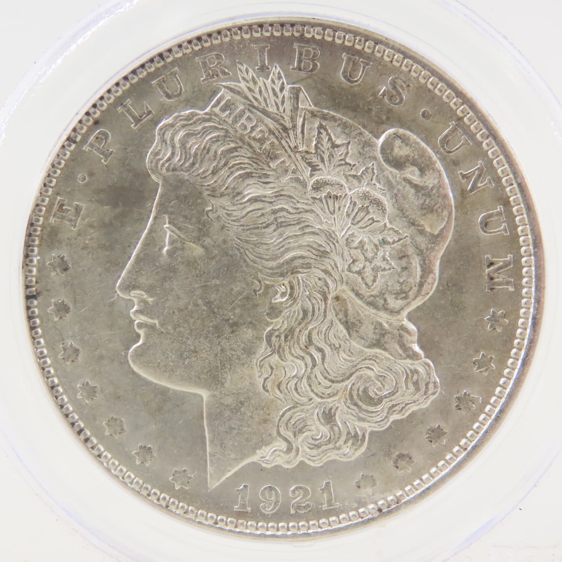 1921 D Morgan Silver Dollar PCGS AU58 - 2
